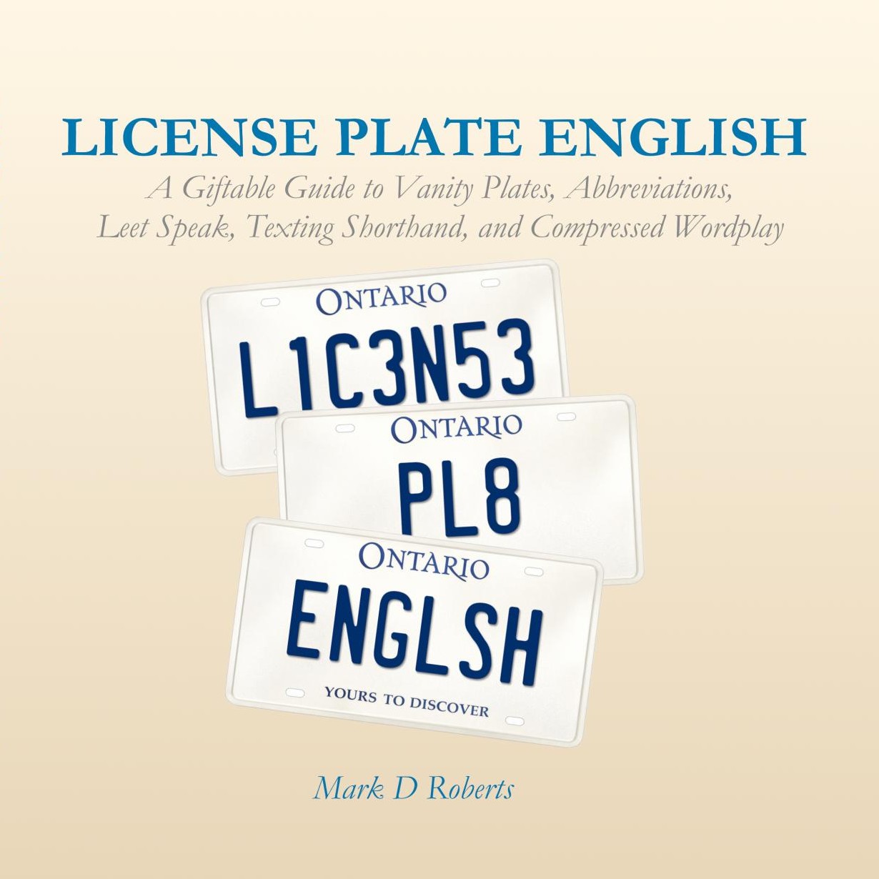 Front cover of License Plate English